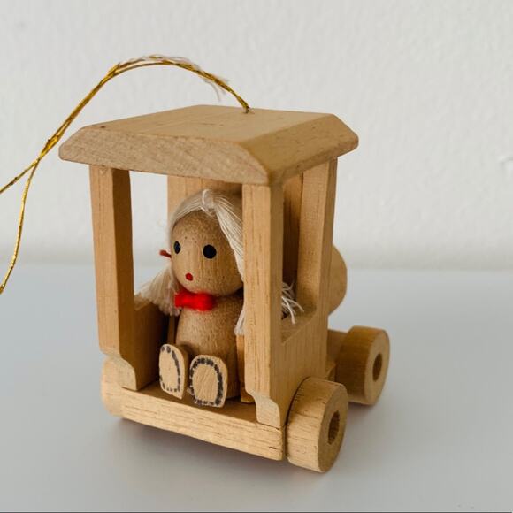 Vintage Wooden Dolly Ornament - Picture 5 of 9